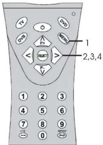 DUAL DTV-DVD 1451 - Einsetzen der Batterien in die Fernbedienung - 2