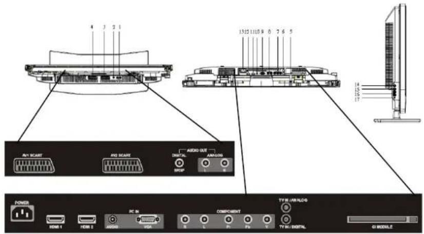 4 3 2 1 1532 1110 9 8 7 6 5 14 15 15 17 Alk SICART Ank SICART AUDIO OUT AUDIO MSP POWER FORD 1 FORD 2 AUDIO VGA COMPONENT TYR/ANALOG B L P P V TY RU/DISTAL G MODULE