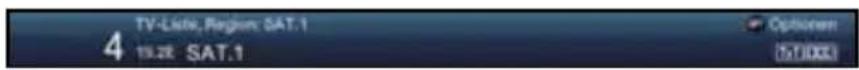 TV-Liste, Region: SAT.1 4 19:28 SAT.1 Options (57/000)