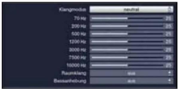 TECHNISAT MultyVision ISIO 46 - Klangeinstellung/Klangmodus - 1