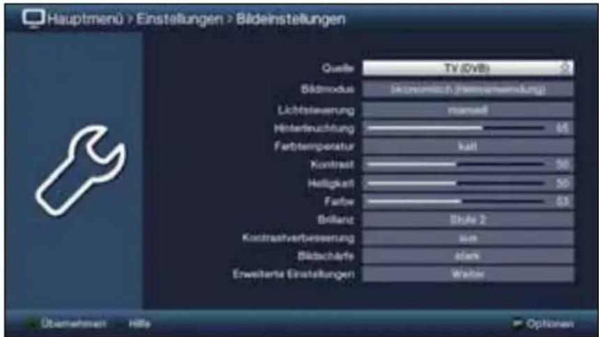 TECHNISAT MultyVision ISIO 32 - Aufruf des Hauptmenüs und Navigieren in Menüs / Funktionen - 5