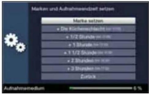 Marken und Aufnahmenszeit setzen Marke setzen • Die Kühlenwachlaucht vor 100% • 1/2 Stunde vor 100% • 1 Stunde vor 100% • 1 1/2 Stunde vor 100% • 2 Stunde vor 100% • 3 Stupiken vor 100% Zurück Aufnahmenetem: 5 %