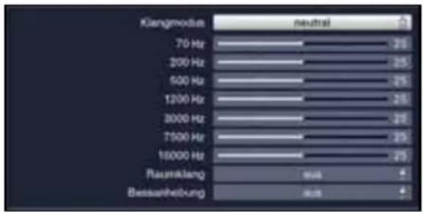 TECHNISAT MultyVision 46 - Klangeinstellung/Klangmodus - 1