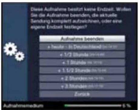 Diese Aufnahme besitzt keine Endzeit. Wollen Sie die Aufnahme beenden, die aktuelle Sendung komplett aufzeichnen, oder eine eigene Endzeit festlegen? Aufnahme beenden + heute - in Deutschland bei ihm + 1/2 Stunde mit ihm + 1 Stunde mit ihm + 1.1/2 Stunde mit ihm + 2 Stunde mit ihm + 3 Stunde mit ihm Zurück Aufnahmemedium 5 %