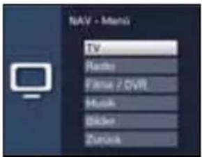 NAV - Menu TV Radio Film / DVD Music Slider Zuck