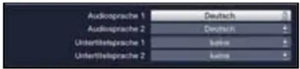 Audiosprache 1 Audiosprache 2 Untertellelsprache 1 Untertellelsprache 2