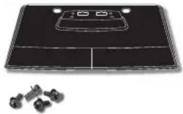 Black electronic device with a digital display and two small accessories (no visible text or symbols)