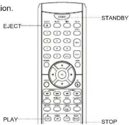 ion. EJECT STANDBY PLAY STOP