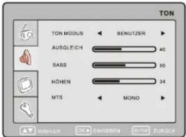 TON TON MODUS ← BENUTZER AUSGLEICH 40 BASS 50 HÖHEN 34 MTS ← MOND WAMLEN OK SWOTEN TURUCK