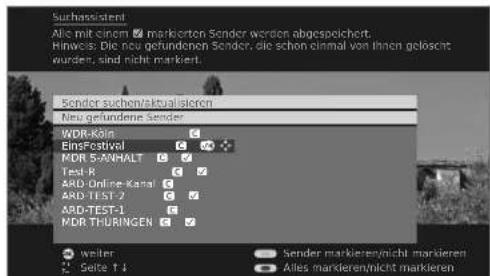 LOEWE Xelos A 37 HD 100 - Sender suchen/aktualisieren – Behandlung von neuen und nicht mehr gefundenen Sendern - 2