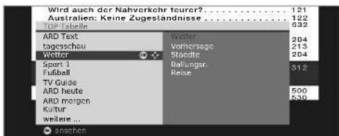 LOEWE Xelos A 37 HD 100 - TOP-Tabelle aufrufen - 2
