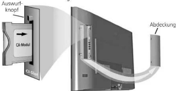 LOEWE Xelos A 32 HD 100 - CA-Modul in den CI-Slot einschieben - 1