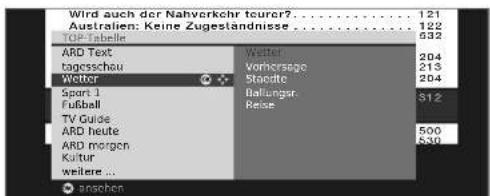 LOEWE Xelos A 32 HD 100 - TOP-Tabelle aufrufen - 2