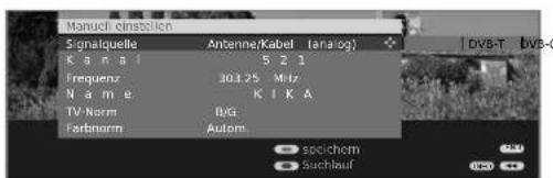 LOEWE Xelos A 32 HD 100 - Sender suchen/aktualisieren – manuelle Suche - 3