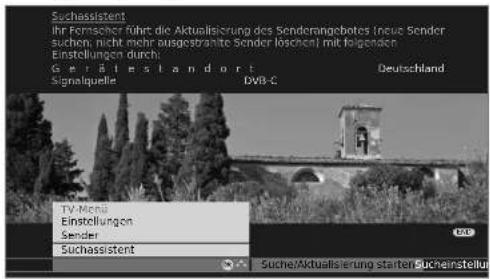 LOEWE Xelos A 32 HD 100 - TV-Menü aufrufen. - 1