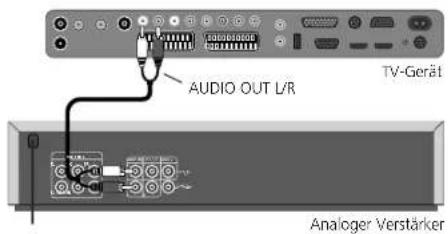 LOEWE Xelos A 32 HD 100 - Analoge Audio-Verstärker anschließen - 1