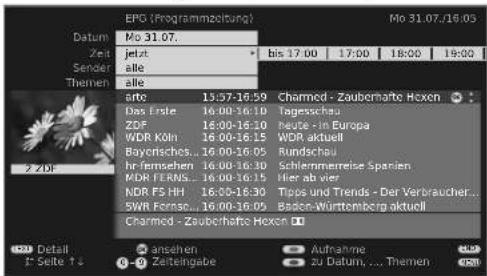 LOEWE Xelos A 32 HD 100 - EPG starten und beenden - 2