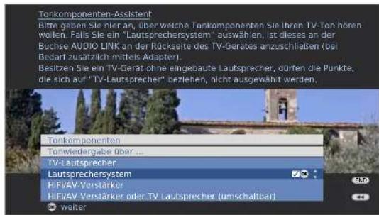 LOEWE Spheros R 32 HD - Lautsprecher-System einstellen - 3
