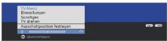 LOEWE Spheros R 32 HD - Ausschaltposition festlegen - 3