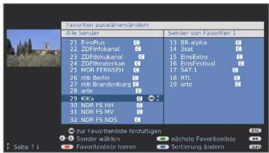 LOEWE Spheros R 32 HD - Sender zur Favoritenliste hinzufügen - 4