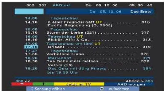 LOEWE Spheros R 32 HD - Timer-Aufnahme über Teletext programmieren - 1