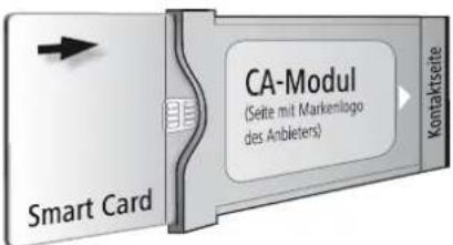 LOEWE Spheros R 32 HD - Smart Card in das CA-Modul einschieben - 1
