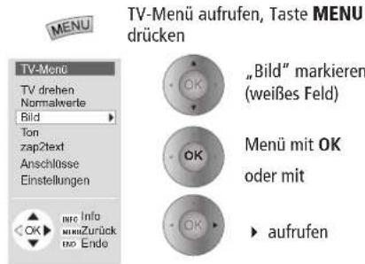 LOEWE Spheros R 37 Full HD 100 - Bild einstellen - 1