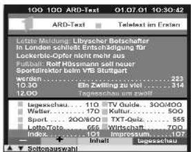 LOEWE Spheros 42 HD-DR - Teletext-Betrieb - 2
