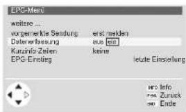 LOEWE Spheros 42 HD-DR - Datenerfassung ein/ausschalten - 3