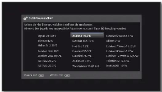 LOEWE Reference LD 55 - Einstellmöglichkeiten für die Satellitenanlage (andere Gemeinschaftsanlage): - 1