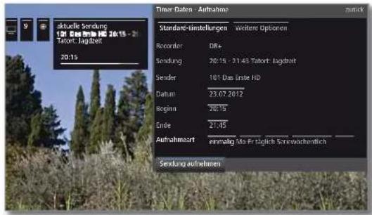 LOEWE Reference LD 55 - Eingabe der Timer-Daten - 1