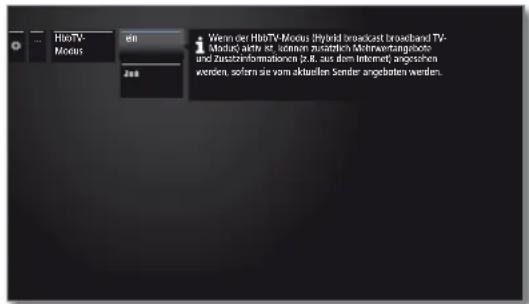 LOEWE Reference LD 55 - HbbTV-Modus ein/aus - 2