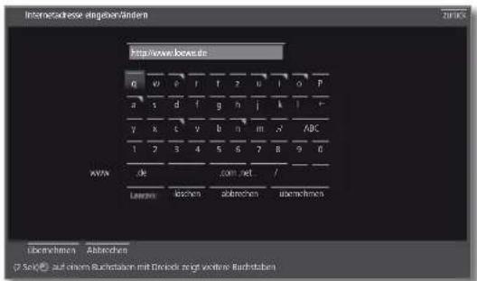 LOEWE Reference LD 55 - URL (Internetadresse) eingeben - 2
