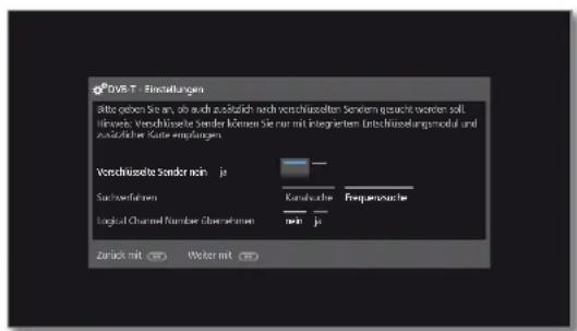 LOEWE Reference LD 55 - Einstellmöglichkeiten für den DVB-T-Empfang: - 4