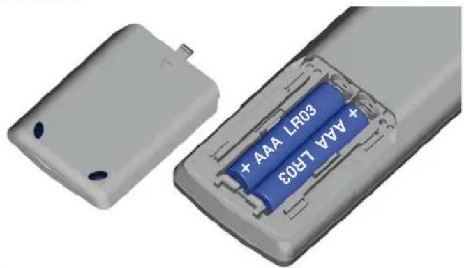 LOEWE Reference LD 55 - Batterien einsetzen oder wechseln - 1