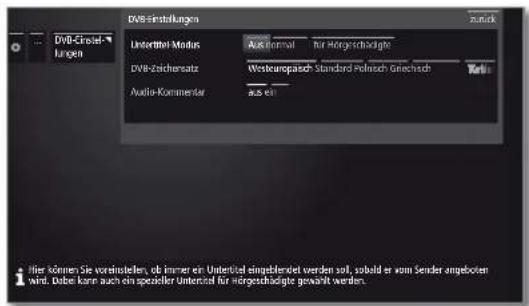 LOEWE Reference LD 46 - DVB-Einstellungen aufrufen - 2