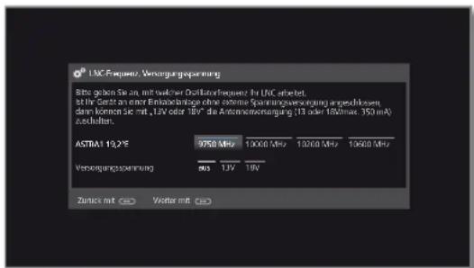 LOEWE Reference LD 46 - Einstellmöglichkeiten für die Satellitenanlage (andere Gemeinschaftsanlage): - 4