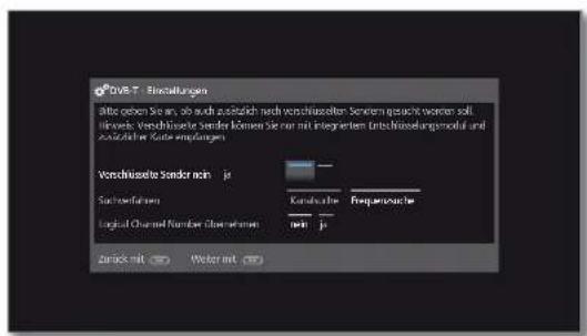 LOEWE Reference LD 40 - Einstellmöglichkeiten für den DVB-T-Empfang: - 4