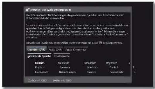 LOEWE Reference LD 40 - Einstellmöglichkeiten für alle Empfangsarten: - 1
