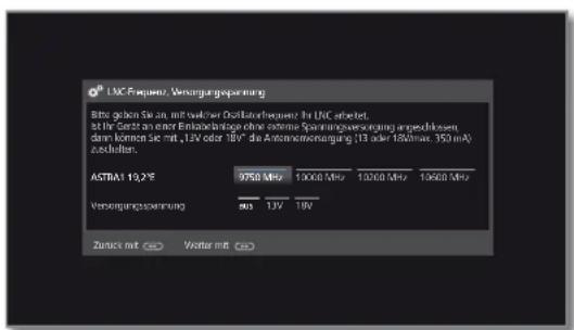LOEWE Reference LD 40 - Einstellmöglichkeiten für die Satellitenanlage (andere Gemeinschaftsanlage): - 4