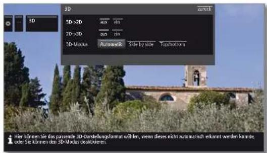 LOEWE Reference LD 40 - 3D-Einstellungen aufrufen - 3