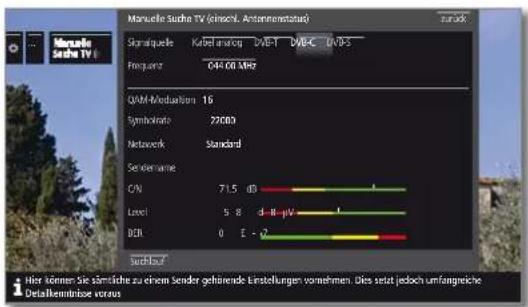 LOEWE Reference LD 40 - Manuelle Suche DVB-T/C/S: - 1