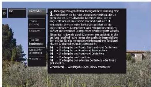 LOEWE Reference LD 40 - Toneinstellungen aufrufen - 3