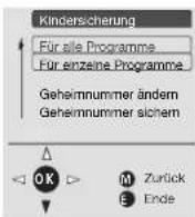 LOEWE Mimo 20 - Kindersicherung für einzelne Programme: - 2
