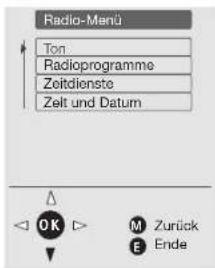 LOEWE Mimo 20 - Einstellmöglichkeiten im Radio-Menü: - 2