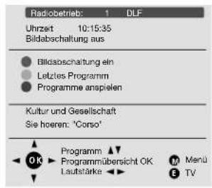 LOEWE Mimo 20 - Radio-Betrieb ein-/ausschalten - 2