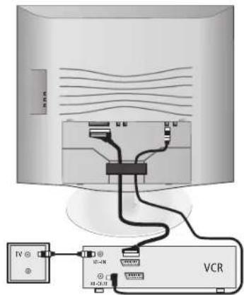 LOEWE Mimo 20 - Videorecorder mittels AV-Kabel anschließen - 1