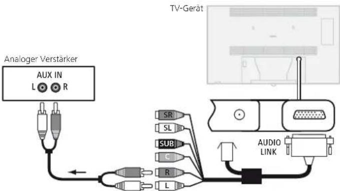 LOEWE Individual 55 Compose LED 400 - Analoge Audio-Verstärker anschließen - 1
