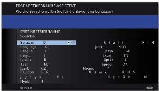 LOEWE Individual 55 Compose LED 400 - Ablauf des Erstinbetriebnahme-Assistenten - 1