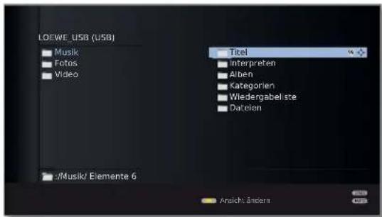 LOEWE Individual 55 Compose LED 400 - Generelle Navigation in der Medienübersicht - 4